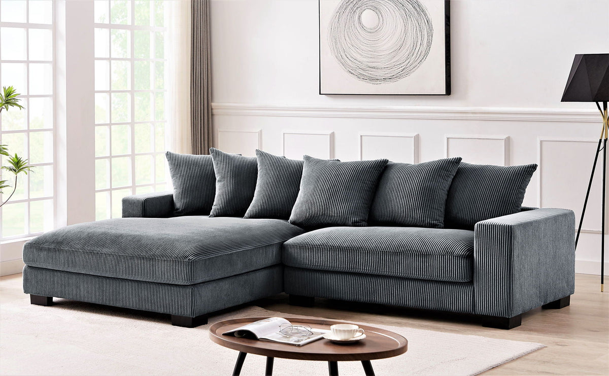 Luxe - Oversized 2-Piece Sectional L-Shaped Sofa Chaise