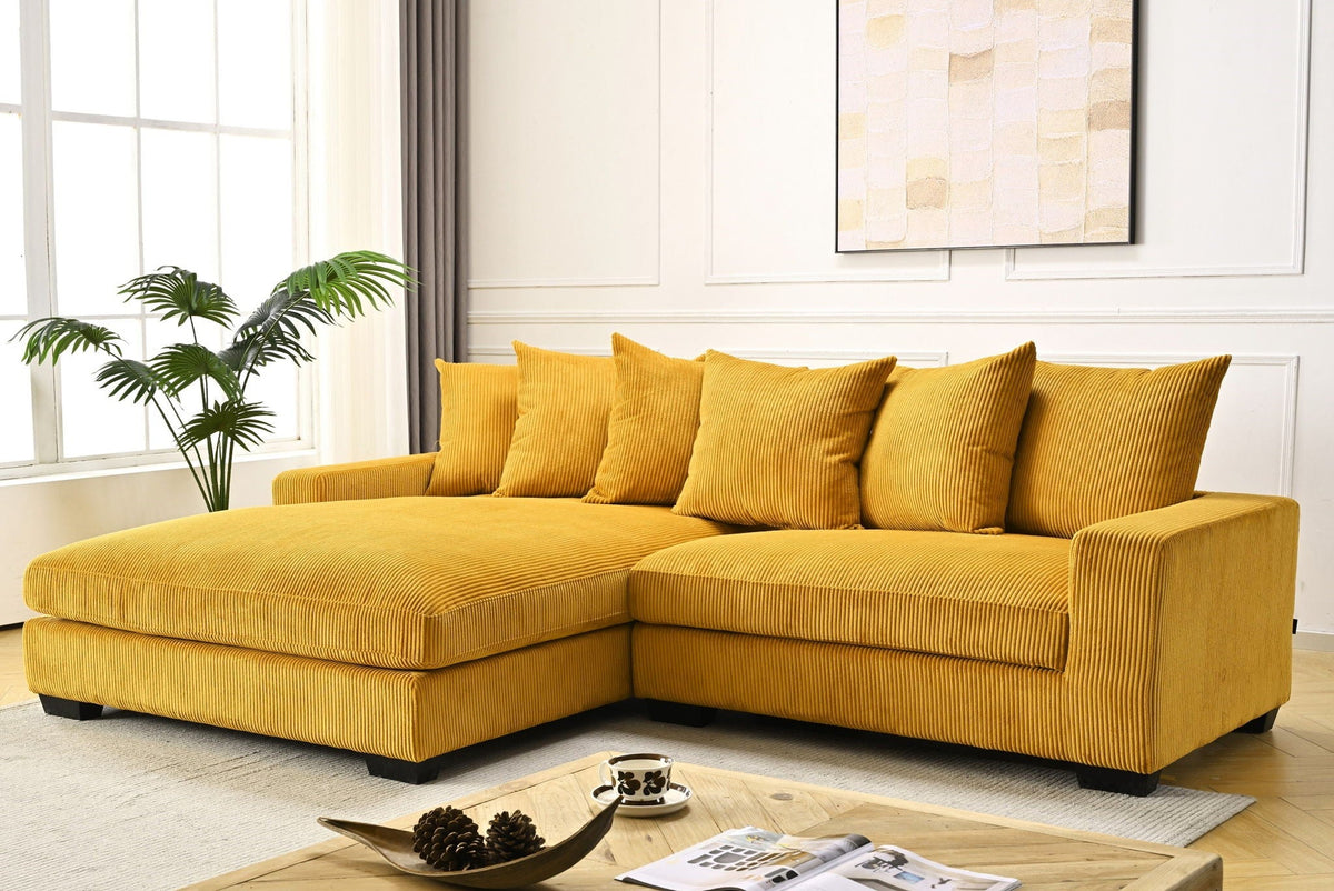 Luxe - Oversized 2-Piece Sectional L-Shaped Sofa Chaise